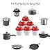 MABOLON 6 Pack Egg Cooker, Hard & Soft Maker, Non Stick Silicone Eggs Boiler Cookers without Egg Shell, BPA Free, As Seen On TV