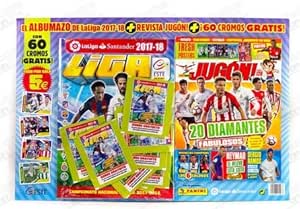 Album Panini +10 Sobres estampas Liga 2017/2018 60 estampas ...