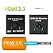 HDMI 2.0 switch, HOCOSY 2 Ports 2x1 or 1x2 HDMI Bi-Directional switcher Support Ultra HD 4K 3D 1080P for DVD, HD TVs, Projectors, PS3, PS4, Computer, Notebook ect