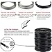 YQL Outdoor Lights Hanging Kit,Globe String Lights Suspension Kit,82ft Black Vinyl-Coated 304 Stainless Steel Cable,String Light Guide Wire,Turnbuckle Wire Rope Tension with Hooks
