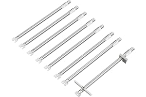 SafBbcue 67558 Grill Burner Tubes for Weber Summit 660 670 Gas Grills, Replacement for Weber Summit Burner Tubes, 8 Pack