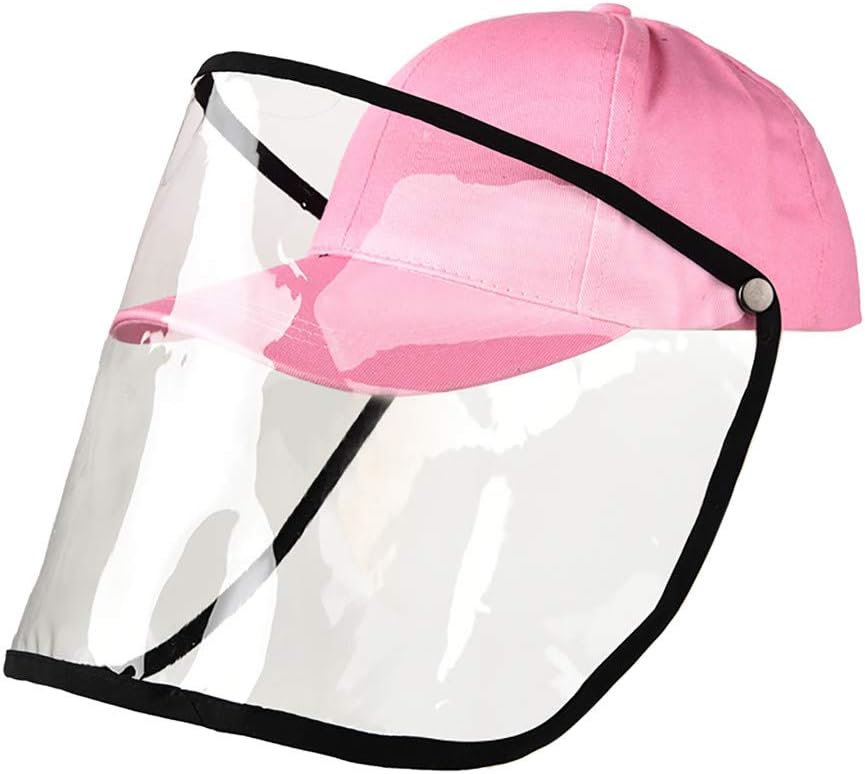 MORCHAN 2 IN 1 Baseball Caps+Removable Face Shield, Anti-Spitting Saliva Mouth Cover Protective Hats, Waterproof&Dust-proof Outdoor UV Sun Shade Hat Cap