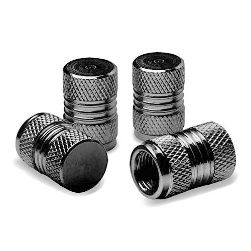 Prime Ave PA Aluminum Alloy Wheel Tire Valve Stem Caps (Gray)