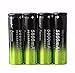 Gloous 4Pcs 18650 2800mAh Li-ion Rechargeable Battery, 3.7V Li-ion Batteries with Charger,Widely Used for Flashlight Headlamp