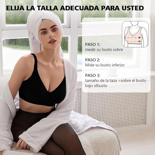 Brasieres Deportivos Mujer, 3 Piezas Sujetador Deportivo con Copas Acolchadas extraíbles, Sin Costuras Sin Varilla V-Sujetadores con Correas Ajustables, para Pilates,Yoga,Fitness