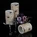 Antizer Flameless Candles With The effect Of Birch Bark Set Of 3 Include 10 Key Remote Control With 24 Hours Timer Function