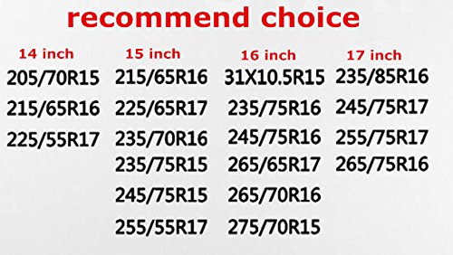 Spare Tire Covers 16 inch PVC Leather White Wheel Tire Cover Rim Protector for RV Jeep Toyota RAV4 Honda CRV All Cars (16" for Diameter 30"-31")