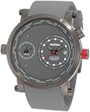 red line Men's RL-50037-GM-014-GY Specialist World Time Grey Dial Grey Silicone Watch