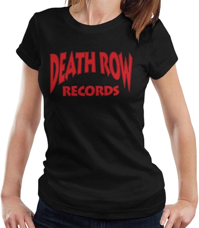 Death Row Records Logo Red Women's T-Shirt: Amazon.co.uk: Clothing