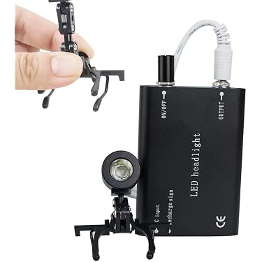 Generic Powerful LED Headlight Headlamp for Dental Loupes Wireless