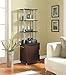 Ameriwood Home Carson Audio Stand, Cherry/Black