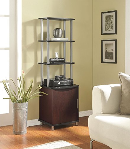 Ameriwood Home Carson Audio Stand, Cherry/Black