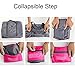 Dream Hunter Travel Bag Dh Waterproof Foldable 32 L Capacity Clothes Portable Luggage, Rose Red