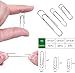 Paper Clips, 700 Pieces Office Clips for School Personal Document Organizing, Assorte 3 Sizes(Small 28mm, Medium 33mm and Large 50mm Size), Silver