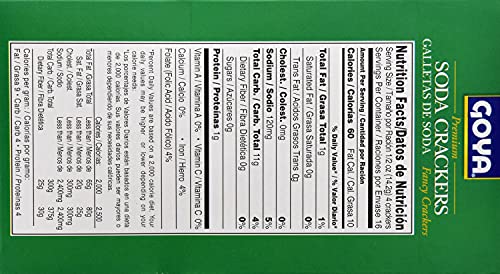 GOYA PREMIUM SODA CRACKERS, 8 OZ