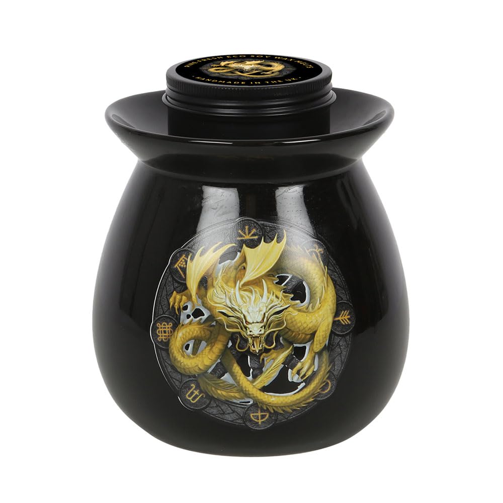 Enchanting Imbolc Wax Melt Burner Gift Set by Anne Stokes - 11.5cm x 10cm (1 Pack) - Luxury Oil Burner & Musk Scented Wax - Ideal for Fantasy & Pagan Lovers