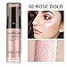 Clearance Sale!UMFunLiquid Glow Highlighter Lip Foundation Makeup Shimmer Cream Facial Bronzer Conto (B)