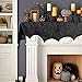 Halloween Decorations Black Lace Spiderweb Fireplace 18x96 Inch Mantle Scarf Cover Party Supplies