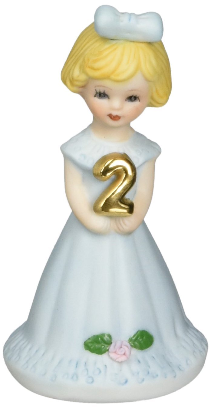 Enesco Growing Up Girls “Blonde Age 2” Porcelain Figurine, 3”