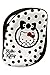 Tangle Teezer Compact styler detangling Hairbrush, Hello Kitty Black