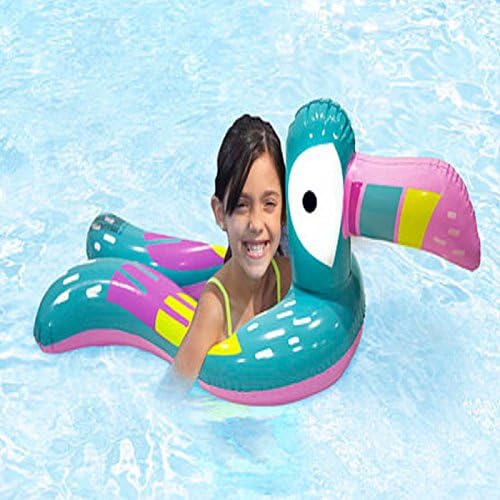 AQUA FLASH LIGHT UP SPLIT SWIM RING W-LED LIGHT PERFECT FOR POOL BEACH BACKYARD BIRTHDAY PARTIES BBQ SWIM TRAINING + PLUS ONE LIGHT UP BEACH BALL (2-PACK)