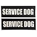 Fairwin DOG Patches for Service Dogs, Reflective and Removable Dog Tags for Service Dog Vest Harness. S, 4.5