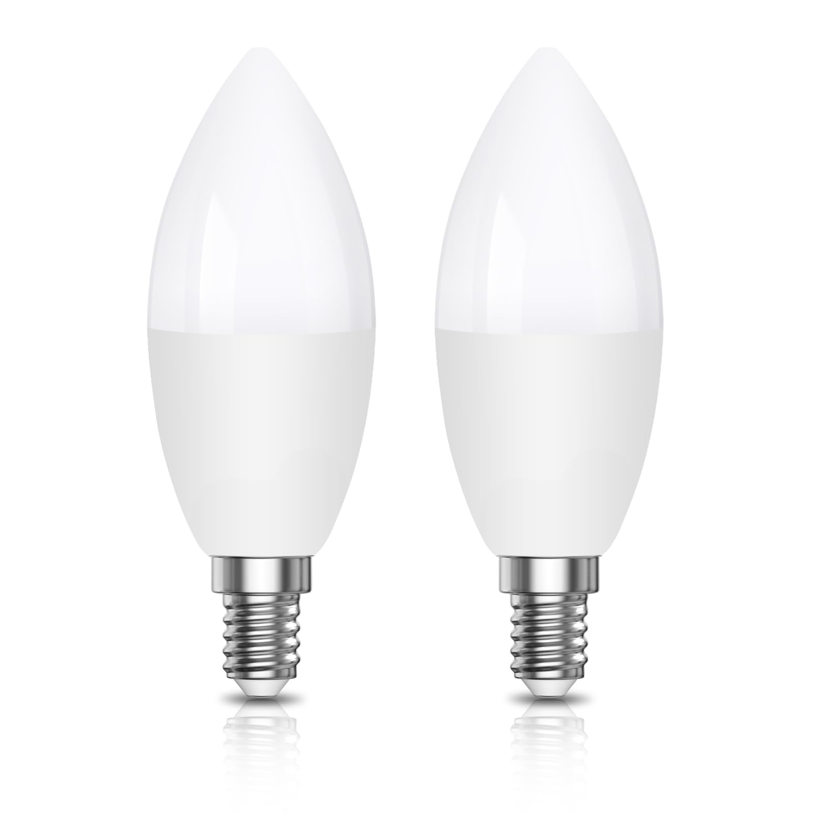 Klarlight LED Dusk to Dawn Light Sensor Night Light Bulb 5W E14 C35 280LM Auto On Off Bulb for Indoor Outdoor Courtyard Porch Garage Garden Cool White 6000K Pack of 2