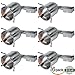 6 Pack Hykolity 6 Inch Remodel LED Can Air Tight IC Lighting Recessed Housing Aluminum for LED Retrofit Kit, 120V Line Voltage