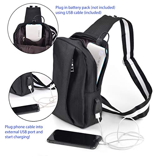 Westend Crossbody Nylon Sling Bag Backpack with Adjustable Strap Pricepulse