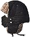 Leories Trooper Trapper Hat Warm Winter Hats Hunting Hat with Mask Ear Flaps Black