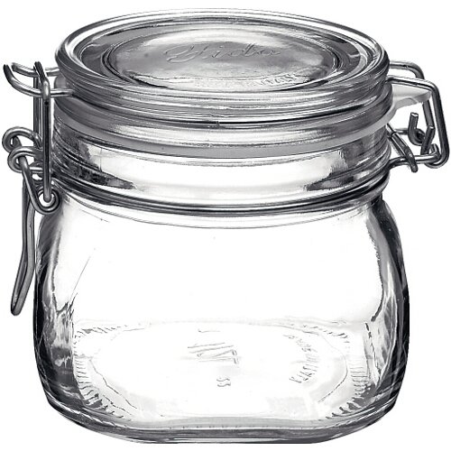 Bormioli Rocco Fido Storage Jar - Wire Bail - 500 mL - 12 pack