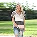 HANYI Women Summer Cotton Sleeve Loose V-Neck Shirt Blouse Casual Tank Tops T-Shirt (L, Gray)