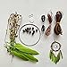 MEXIDAWN DIY Dream Catcher Kits - Green Feather Hippie Decoration Handmade Kits BOHO Wall Hanging