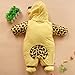 Baby Cows Warm Body Suit Autumn and Winter Clothing Baby Romper (0-6Months, Yellow)