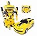 QVM Toy Transforming Car to Robot with USB Rechargeable Batteries and Lights and Realistic Engine Sounds compare to Bumble B – Transform remote controlthumb 2