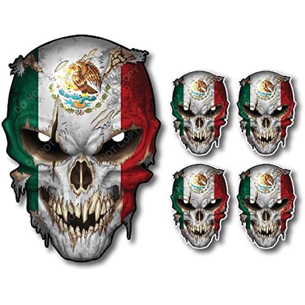 Mexiko Flagge Autoaufkleber – 100mm Vinyl-Sticker, Wetterfest & Langlebig, Inkl. 2 Bonus-Sticker