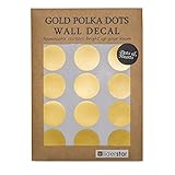 Gold Wall Decal Dots (218 Decals including free 8 Hearts),Removable Gold Wall Decor -Window Decals 2