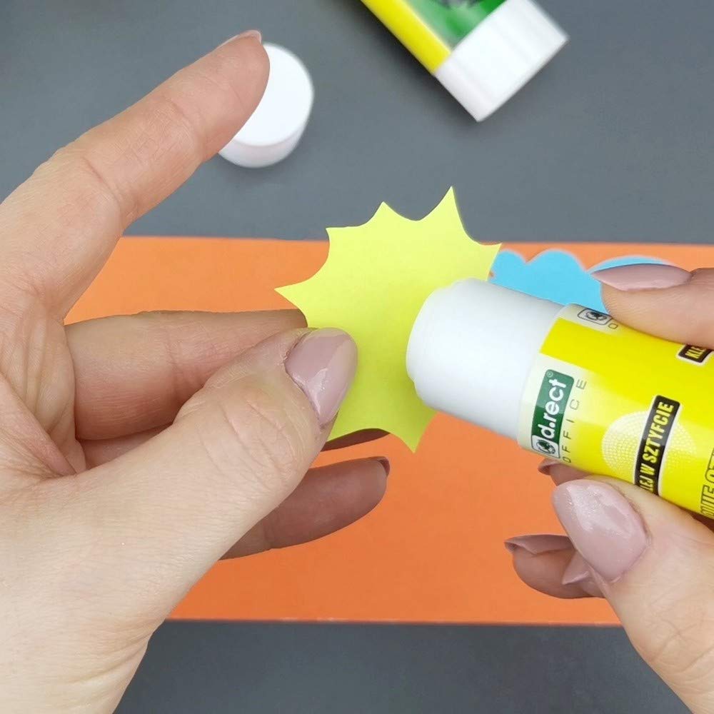 D.RECT Glue Stick 36g - PVA Glue for Craft Art Scrapbooking - Strong Hold Adhesive for Home School & Office Supplies, Pack of 12 - Image 5