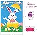 Pin The Egg On The Bunny Easter Party Game for Party Supplies,Boy & Girl Party Games for Toddlers Easter Party Decorations Favors