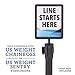US Weight - U2513 Plastic Stanchion Sign Holder with Plexiglass Covers for USW ChainBoss and Sentry Stanchions