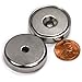 CMS Magnetics 8 Super Strong Fishing Magnets Made of Neodymium Magnets - 99 Lb Pull Force Each, for Magnet Fishing in River and Lake, Dia 1.26