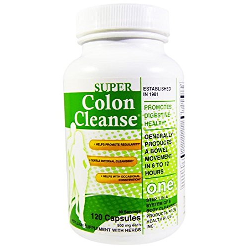 Health plus super colon cleanse 2x 120 cap