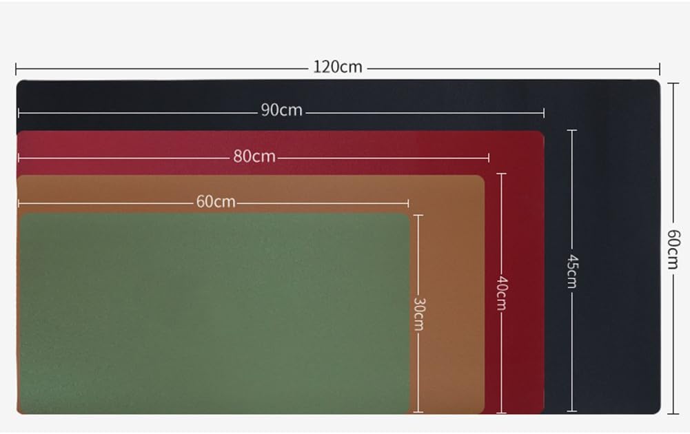 KINGFOM Desk Mat Pad Blotter Protector 47.2" x 23.6", PU Leather Desk Mat Laptop Keyboard Mouse Pad with Comfortable Writing Surface Waterproof (Black): Computers & Accessories