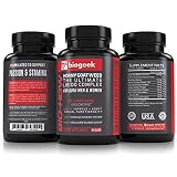 BIOGEEK Premium Horny Goat Weed Improves Your Libido, Immune System and Cardiovascular Health and Helps Regulates Blood Sugar for Men and Women Made in The USA