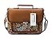 ECOSUSI Fashion Girl's Faux Leather Satchel Purse Small School Crossbody Messenger Bag Work Cross-body Bag Red