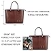 Laptop Tote Bag,IAITU Practical Work Bag with Adjustable Strap Laptop Bag for 15-15.6 Inch MacBook Ultra-Book (Coffee)