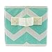 DII Fabric Storage Bins for Nursery, Offices, & Home Organization, Containers are Made to Fit Standard Cube Organizers (11x5.5x5.5) Chevron Aqua - Set of 2