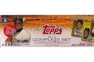 2012 Topps Baseball Factory Sealed Complete BOX Set with Exclusive Willie Mays Chrome Refractor Card