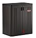 Suncast Commercial Blow Molded 30" W x 20.25" D x 36" H 2-Shelf Resin Storage Freestanding, Base Cabinet, Dark Gray primary