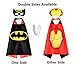 AnRio Boy’s Dress Up Helloween Costumes Double- Sides Satin Capes (4 Pack, 8 Mask)